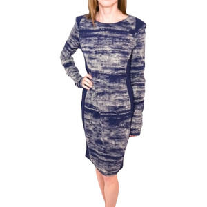 Yummie by Heather Thomson Women's Estelle Dress Size Large Midnight Blue Lined